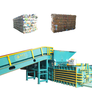 125t bán tự động ngang Baler máy cho chất thải carton giấy các tông da nhôm tông baling Máy ép - Product Image 1