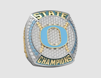 Bague de championnat multisports avec logo personnalisé - Style punk en alliage pour les jeunes, cadeau pour les occasions de fête