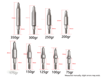 Pointe de flèche en carbone Jin Yi à visser avec code d'identification 3.5 7.3mm, outil de chasse pour arbalète composée