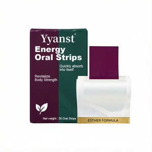 Tiras de Película Oral Disolubles con Mezcla Botánica, 30 Unidades, Suplemento Dietético para Adultos, Caja de Papel Dividida en Verde y Morado, Marca Privada OEM - Product Image 1