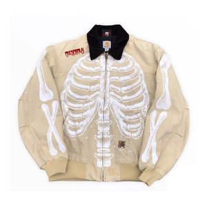 Veste en jean personnalisée pour hommes-Vêtements d'extérieur décontractés rétro bleu clair avec poches boutonnées unisexe - Product Image 4