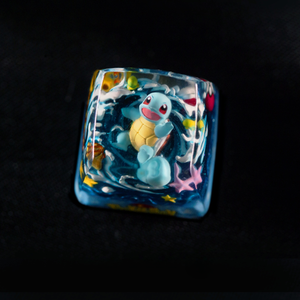 Keycaps de clavier mécanique en résine imprimée en 3D, motifs Pokémon Bulbasaur et Squirtle, usinage CNC - Product Image 3