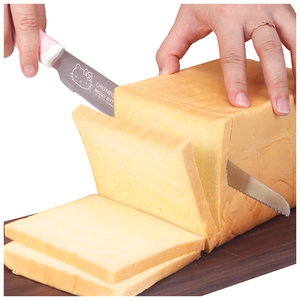 CHEFMADE KT7021 Cocina Hornear Promocional Cortador de cuchillo de pan de acero inoxidable dentado largo con mango de PP rosa - Product Image 6