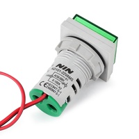 Voltmètre et ampèremètre à affichage numérique à LED monophasé avec signal lumineux Compteur de courant alternatif 2 en 1