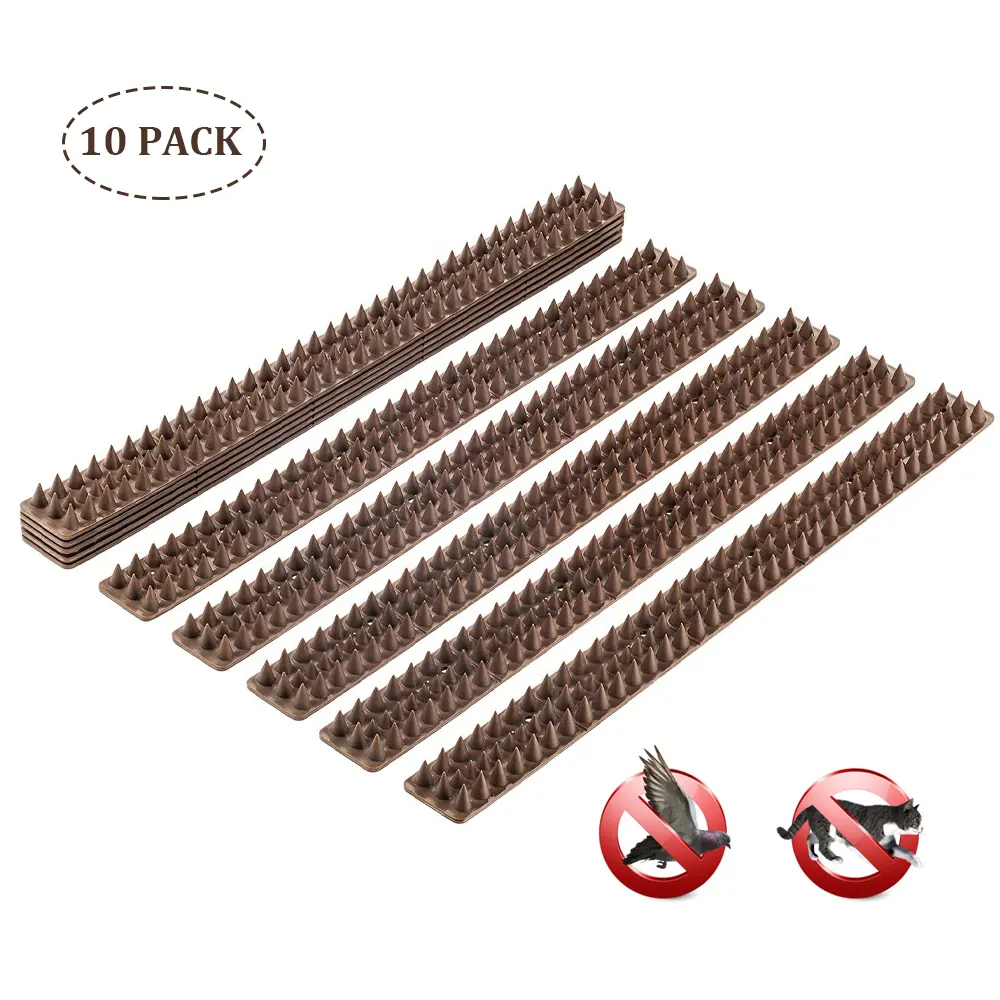 Outdoor Fence Wall Defender Spike Strips Harmless Roof Plastic Anit Bird Spikes