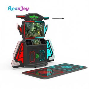 <span class=keywords><strong>Prix</strong></span> Usine Machine <span class=keywords><strong>de</strong></span> Jeu VR <span class=keywords><strong>de</strong></span> Tir pour 2 Joueurs, Simulateur d'Arcade Métallique à Double Écran 55" + 21.5", Service Complet pour Centre Commercial VR Cinema - Product Image 1