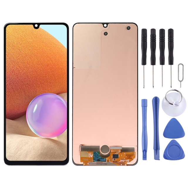Original Super AMOLED LCD Screen for Samsung Galaxy A32 4G with Digitizer Full Assembly Replacement Screen