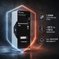 Machine à billets double couche avec lecteur de carte bancaire et écran tactile LCD pour station de paiement automatique de parking de centre commercial