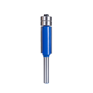 Cortador de doble rodamiento con punta de carburo de 6 mm y vástago recto para máquina de recortar bordes de madera - Product Image 1