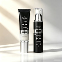 Tube en PE de haute qualité à pompe sans air, 5 couches, pour fond de teint liquide et correcteur, emballage en tube plastique pour crème CC/BB et soins de la peau