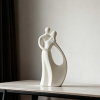 Statues de couple abstraites modernes, sculptures d'amoureux, artisanat en céramique, décoration simple pour l'entrée, la chambre à coucher, la maison, ornement pour la décoration de mariage