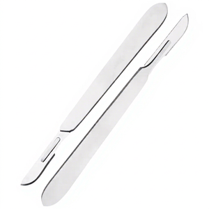 Lames chirurgicales de scalpel poignée stérile et en acier inoxydable #3 avec poignée de scalpel en acier inoxydable de qualité supérieure - Product Image 1