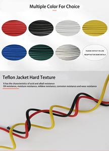 Fa pfa pfa tflo-n פח/כסף מצופה חוט טמפרטורה גבוהה חוט התנגדות טמפרטורה גבוהה 0.5/0.75/1/1.5/2 sqmm שטח חישה FF46-1 FF46-2 - Product Image 3