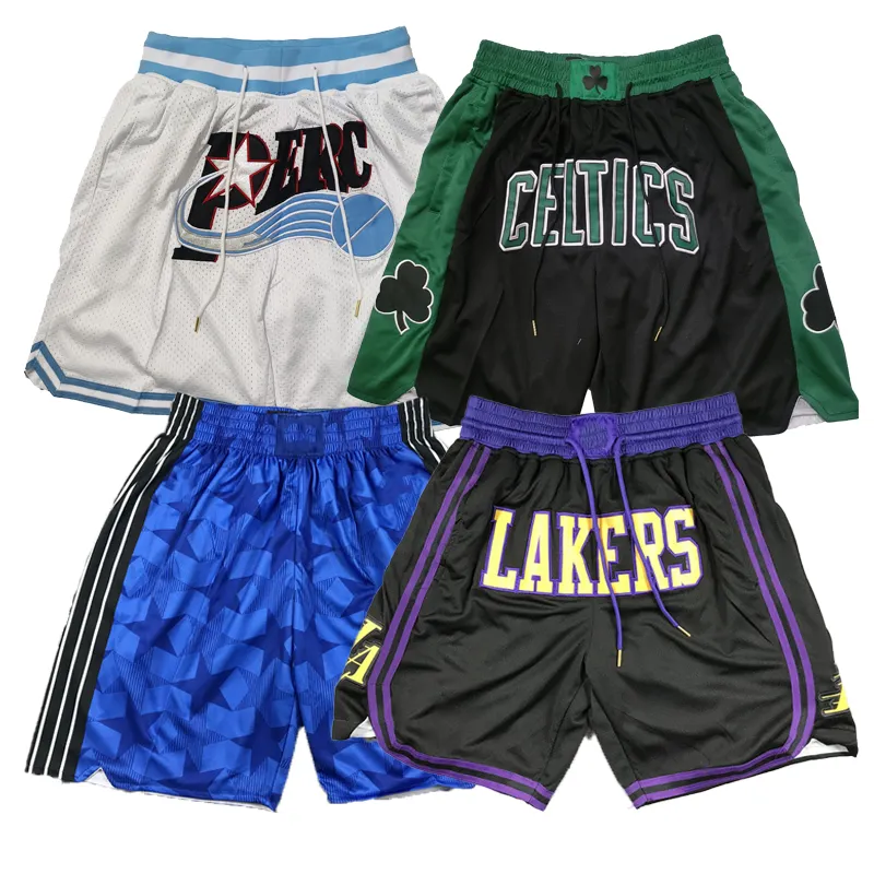 Shorts de basquete adulto personalizado para sublimação de tintura retrô