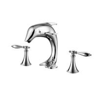 Robinet de lavabo en or en forme de dauphin SAMTOU pour salle de bain, 3 pièces, robinet de lavabo pour se laver les mains