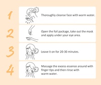 Masque facial au collagène pour les yeux, cosmétique spécial, Orange, patch oculaire, hydratant