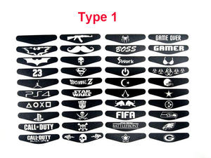 40 autocollants LED noirs pour Sony Playstation 4 <span class=keywords><strong>PS4</strong></span> Controller Barre lumineuse LED Decal Skin Sticker Flash Game Accessories - Product Image 2