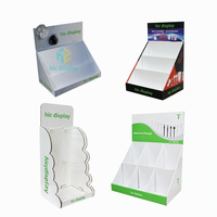 Boîtes de présentation en carton pour comptoir personnalisées, présentoirs de comptoir en carton PDQ, présentoirs de table en carton
