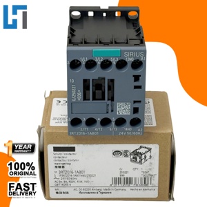 Nuevo Contactor AC Original 3RT2016-1AB01 24V 3RT 9A 4kW 400V 50/60Hz 1NO Controlador de Automatización Industrial en stock - Product Image 1