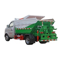 Mini compacteur à compression levage latéral 3cbm camions à ordures chargement arrière 120L poubelles compacteur véhicules