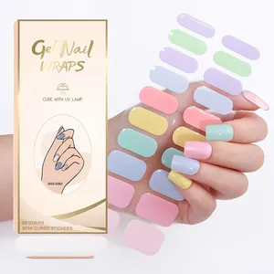 2024 Mới Thời Trang Nhật Bản Kem Màu Sắc Không Thấm Nước Lâu Dài Bán Chữa Khỏi Nail Gel Bọc Dải