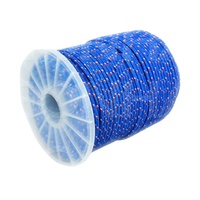 2mm 3mm 5mm 6mm 8mm 10mm putih berkemah luar ruangan padat nilon kepang ganda poliester PE PP tali Starter kepang