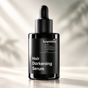 SUNPINHERB Botanical Hair Darkening Serum <b>Scalp</b> Nourishing Drop Biotin Bhringraj Wholesale OEM Factory Direct 30ml - Product Image 1