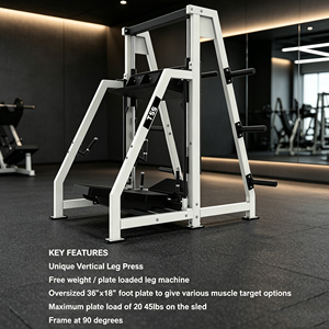 Máquina <span class=keywords><strong>de</strong></span> entrenamiento <span class=keywords><strong>de</strong></span> fuerza para gimnasio comercial, prensa vertical <span class=keywords><strong>de</strong></span> piernas para entrenamiento <span class=keywords><strong>de</strong></span> piernas - Product Image 2