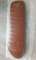 Selle de vélo électrique extra-longue avec surface en cuir 55x17x10cm, compatible Super73, pour scooter et moto