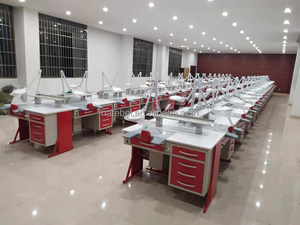 Tavolo da lavoro singolo odontotecnico multifunzione 1.2m banco da laboratorio dentale - Product Image 6