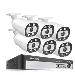 Techage Set di sistemi di sicurezza domestica con Audio bidirezionale Cctv Poe sistema di telecamere di sicurezza 5mp 8ch Cctv Nvr Kit