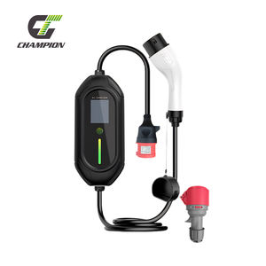 7Kw/22kw Cargador portátil EV 32A Tipo <span class=keywords><strong>de</strong></span> CA 1/2 Cargador <span class=keywords><strong>de</strong></span> corriente ajustable Estación <span class=keywords><strong>de</strong></span> carga EV - Product Image 1