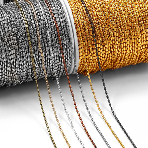 Chaîne en cuivre pour colliers, 1,5 mm, rouleau de 90 m, pour la fabrication de bijoux, finitions noir canon, or, blanc, or KKC, bronze antique, cuivre - Product Image 5