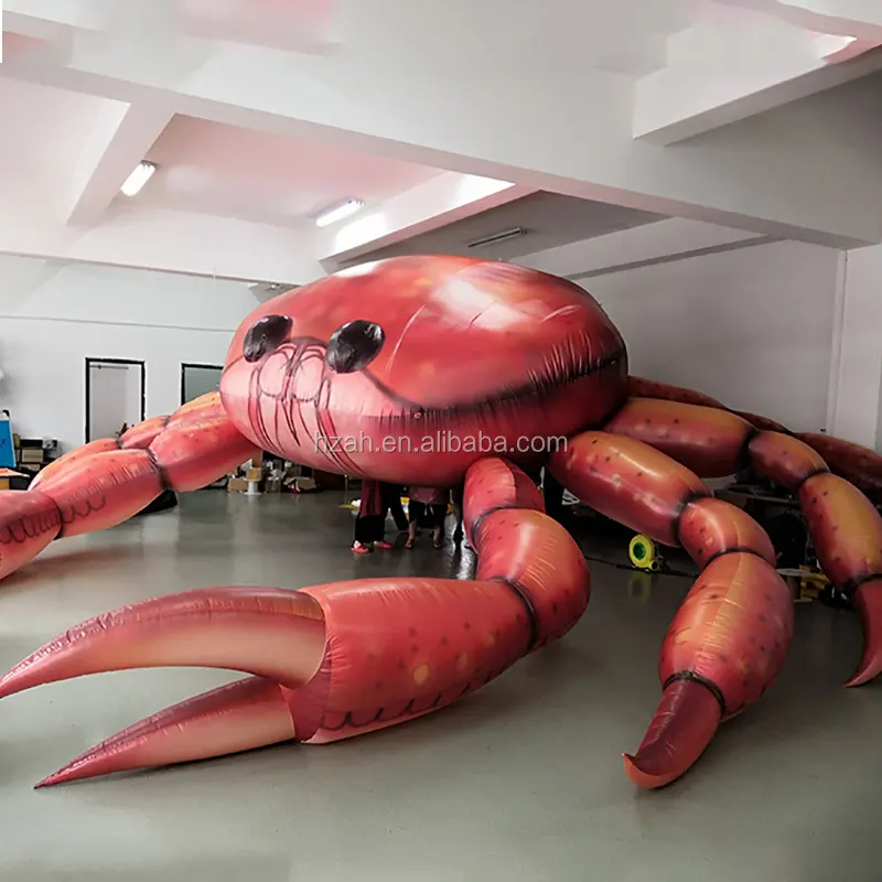 Modelo inflável gigante do caranguejo para propaganda