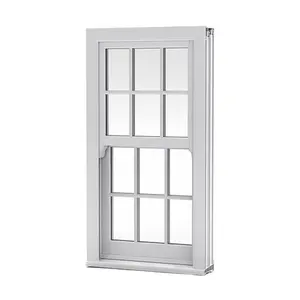 America NFRC Latest Design Aluminum Roller Shutter Vertical Sliding Window With Folding Screen