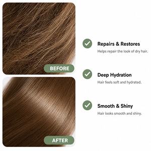 Champú Reparador de Humedad Personalizado con Aminoácidos y Extracto de Té Verde para Cabello Seco, Dañado y Encrespado, y Cuidado Capilar Diario - Product Image 5