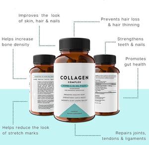 Collagene marino & brodo di ossa capsule idrolizzato collagene peptidi integratore per la pelle che si illumina e supporto - Product Image 3