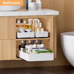 3 Pack Metal Pull Out Cabinet Organizer Kitchen and Bathroom Slide Out Drawers with Storage <strong>Shelf</strong> <strong>Box</strong> Packed - Product Image 6