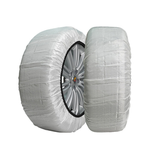 Chaussettes de neige textiles personnalisables pour pneus, chaînes antidérapantes, tapis de traction d'urgence pour voitures, camions, fourgonnettes, SUV, conduite hivernale - Product Image 4