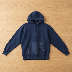เสื้อฮู้ดผู้ชายแบบสวมหัว ผ้าฝ้าย 100% เฟรนช์เทอร์รี่ฟลีซ กระเป๋าแต่งดีเทลสไตล์วินเทจ ลำลอง สตรีทแวร์ ฤดูหนาว ไซส์ 2XL แห้งเร็ว - Product Image 2