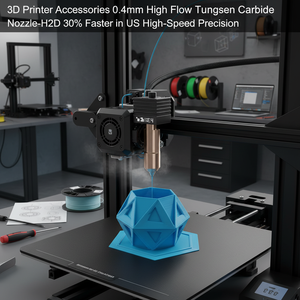 Accessori per Stampanti 3D: Ugello in Carburo di Tungsteno ad Alto Flusso da 0,4 mm - H2D, 30% Più Veloce, Prodotto negli USA, Alta Precisione e Velocità - Product Image 3