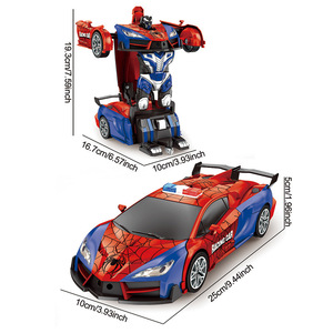 Auto da Corsa Telecomandata Spider 1:18 Giocattolo per Bambini Auto Trasformabile con Funzione di Ricarica - Product Image 6