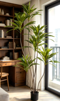 Grand modèle de plante artificielle bananier JOLAMIRA de style nordique en PVC+Fer, pot en plastique, écologique, durable, vente en gros, pour intérieur et fenêtre