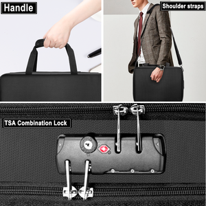 YIHUAXING, organizador duradero, portátil, ignífugo, impermeable, bolsa de almacenamiento de archivos de acordeón con asa segura para documentos importantes - Product Image 2