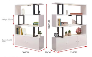 Hot bán vẻ đẹp tóc Salon cửa hàng Rack hiển thị gỗ lưu trữ tủ kệ sách - Product Image 6