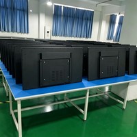 Pantalla Táctil Ultrafina de Pared con Sistema Android, Señalización Digital LCD de Alta Definición para Publicidad
