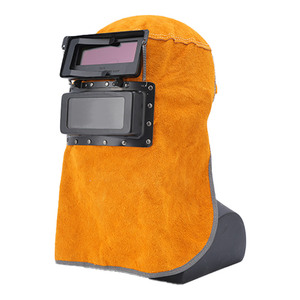 Masque de soudage en peau de vache à assombrissement automatique haute Performance nouveau bouclier facial automatique pour le meulage de hottes de soudage de haute qualité - Product Image 1