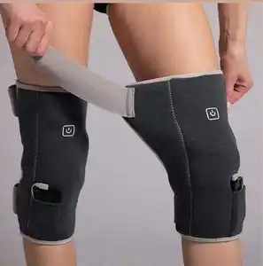 High Quality Massager Comfortable Keep Warm Function and Pu & Polyester Material Adult Knee Pads