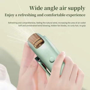 <span class=keywords><strong>2025</strong></span> Bán Buôn Mùa Hè Năm Tốc Độ TC-013 Không Cánh Chức Năng Mát Mẻ Xách Tay Treo Có Thể Sạc Lại Mini Cổ Quạt Làm Mát Cho Ngoài Trời - Product Image 3