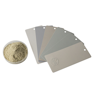 Peinture en poudre texturée effet shagreen gris beige RAL 7035 pour armoire de distribution électrique